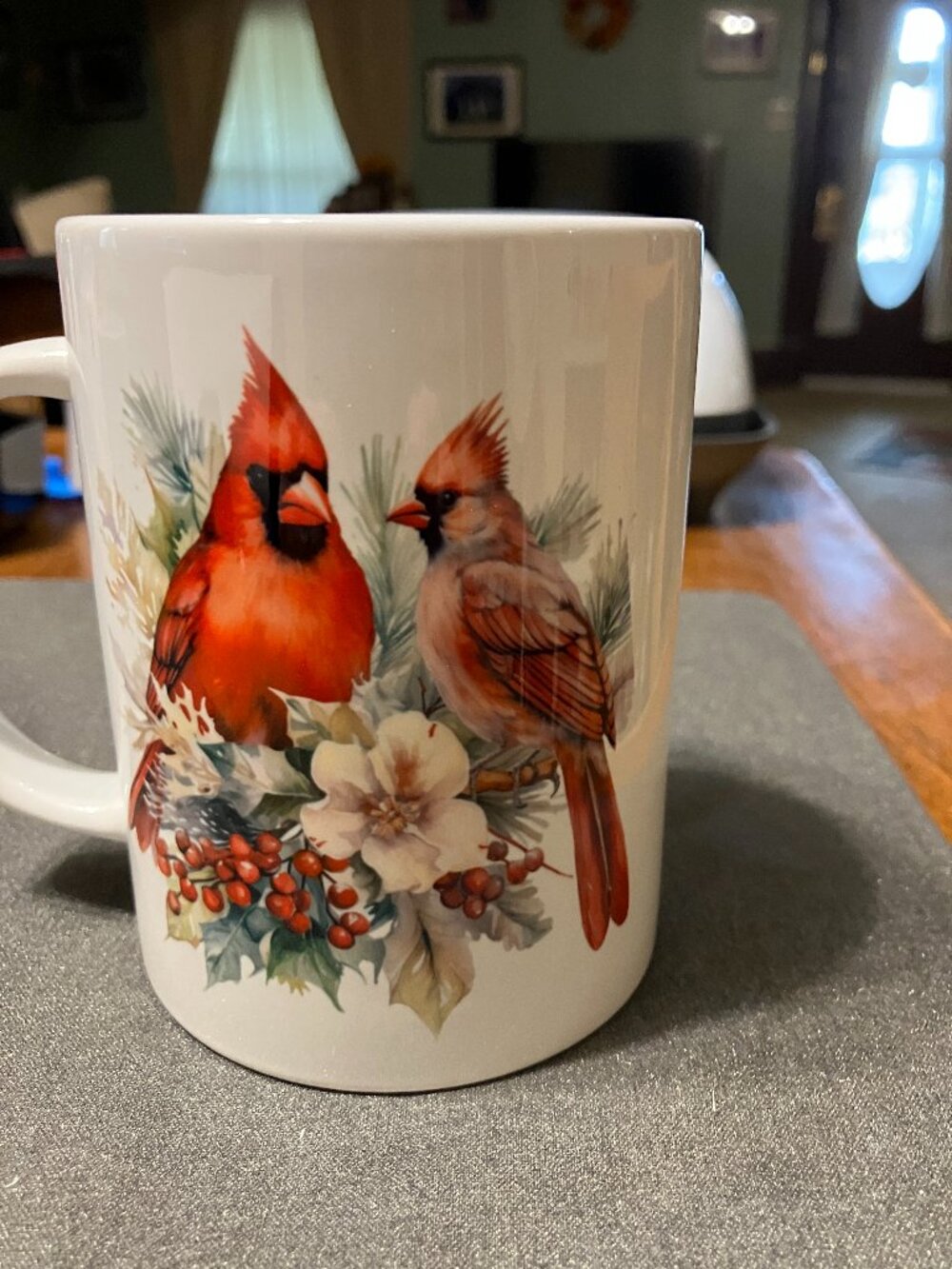 Handcrafted Cardinal 15 oz Mug